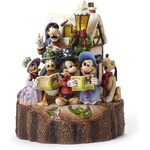 Jim Shore Disney Traditions - Mickey & Minnie Mouse with Friends - Holiday Harmony Carved by Heart