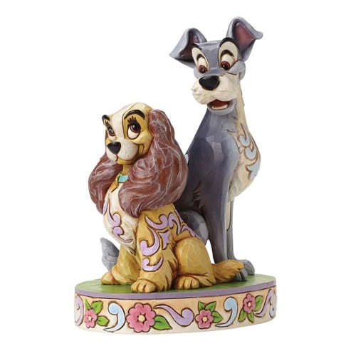 Jim Shore Disney Traditions - Lady and the Tramp 60th Anniversary - Opposites Attract