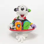 Disney Britto Mickey In Sled Mini Figurine