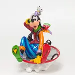 Disney Britto Goofy In Sled Mini Figurine