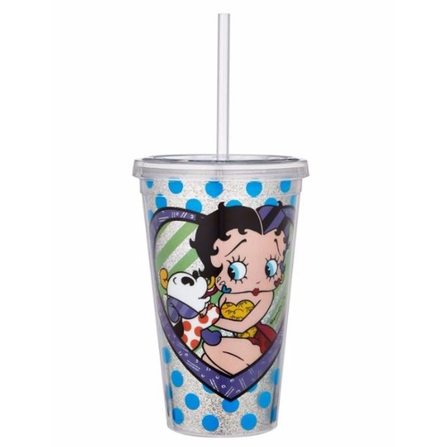Betty Boop By Britto Tumbler Pudgy Kiss