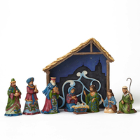 UNBOXED - Heartwood Creek Classic - 9pc Nativity Set