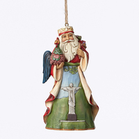 PRE PRODUCTION SAMPLE - Heartwood Creek Santas Around the World - Brazilian Santa Hanging Ornament