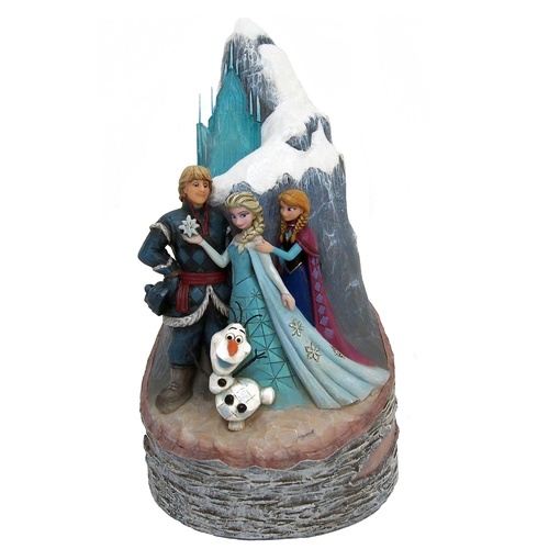 Jim Shore Disney Traditions - Frozen Carved By Heart Worth Melting For Figurine