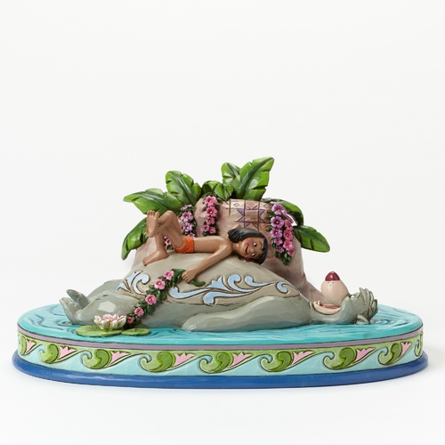 Jim Shore Disney Traditions - Mowgli and Baloo Floating Friends Figurine