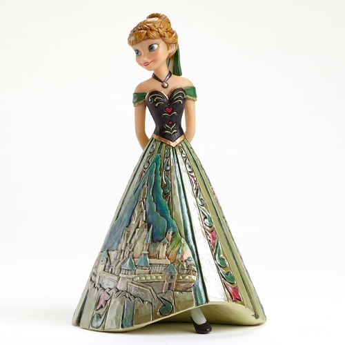 Jim Shore Disney Traditions - Anna Arendelle Royalty Castle Dress Figurine