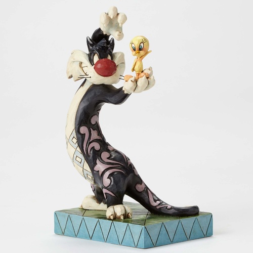 Jim Shore Looney Tunes Collection Sylvester and Tweety - I Thought I Saw a Puddy Tat Figurine