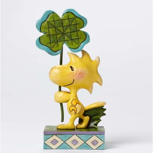 Peanuts By Jim Shore - Woodstock with Clover - Luck of the Woodstock