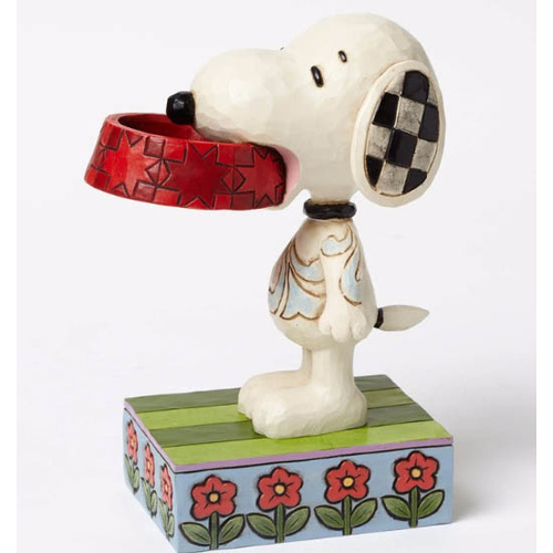 Peanuts By Jim Shore - Snoopy Holding Dog Dish