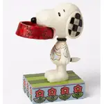 Peanuts By Jim Shore - Snoopy Holding Dog Dish