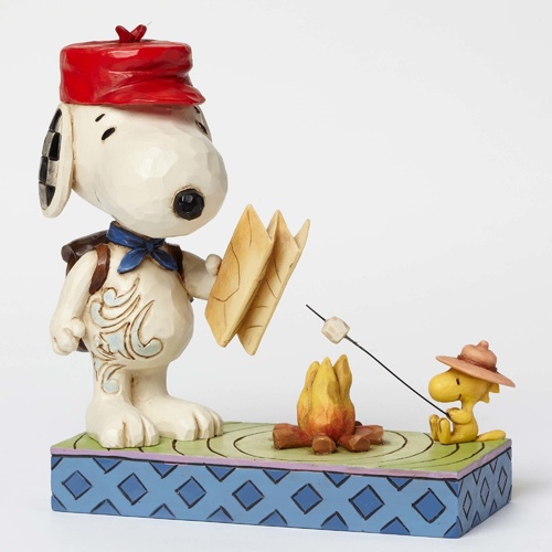 Peanuts By Jim Shore - Snoopy and Woodstock - Campfire Friends