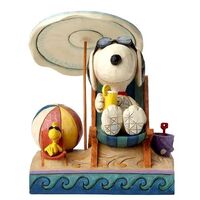 PRE PRODUCTION SAMPLE - Peanuts by Jim Shore - Snoopy & Woodstock - Beach Buddies