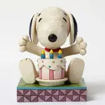 Peanuts By Jim Shore - Happy Birthday Snoopy with Birthday Cake
