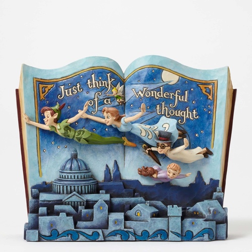 Jim Shore Disney Traditions - Peter Pan Storybook Figurine