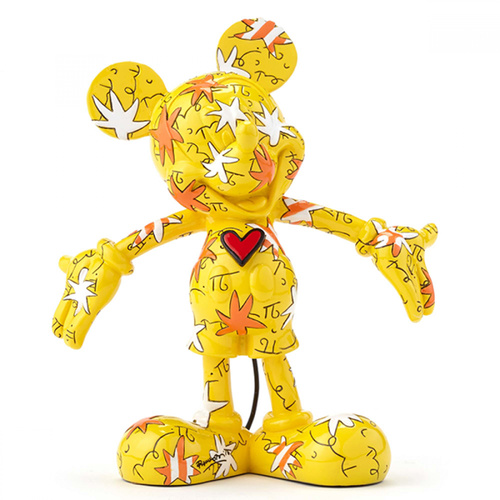 Disney Britto Mickey Wrapped In Stars Figurine (Yellow)