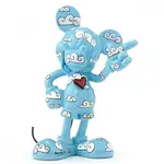 Disney Britto Mickey Wrapped In Clouds Figurine (Pale Blue)