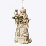 Heartwood Creek Hanging Ornament Collection  - Nature's Winter Wonders Woodland Santa With Animals Hanging Ornament