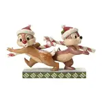 Jim Shore Disney Traditions - Chip And Dale Sugar Coat - Candy Cane Caper