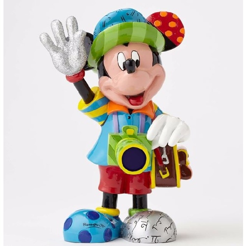 Disney Britto Mickey Mouse Tourist Figurine - Large