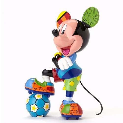Disney Britto Mickey Mouse Soccer Figurine - Medium