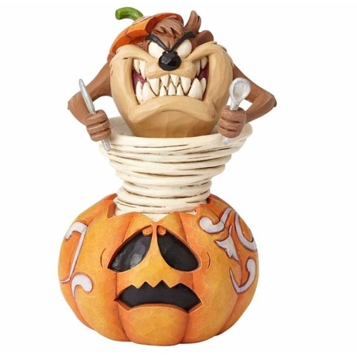 PRE PRODUCTION SAMPLE - Jim Shore Looney Tunes Collection - Halloween Tasmanian Devil - Taz-o-Lantern