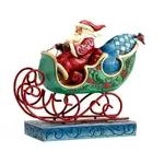 PRE PRODUCTION SAMPLE - Jim Shore Heartwood Creek - Winter Wonderland Santa in Sleigh