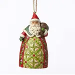 Heartwood Creek Classic - Santa With Toy Bag Hanging Ornament