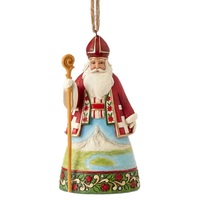 Jim Shore Heartwood Creek Santas Around The World - Swiss Santa Hanging Ornament