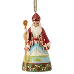 Jim Shore Heartwood Creek Santas Around The World - Swiss Santa Hanging Ornament