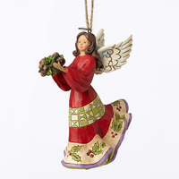 PRE PRODUCTION SAMPLE - Heartwood Creek Classic - Holly Angel Hanging Ornament