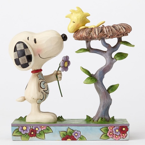 Peanuts By Jim Shore - Snoopy with Woodstock in Nest - Nest Warming Gift
