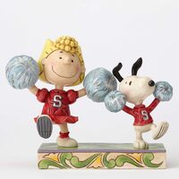 PRE PRODUCTION SAMPLE - Peanuts By Jim Shore Sally & Snoopy Cheerleading