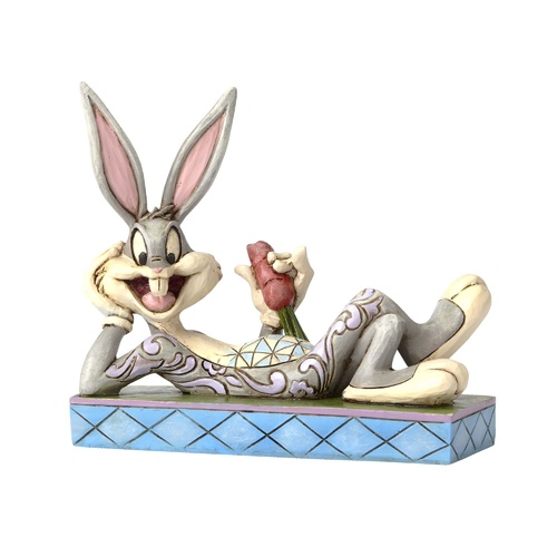 Jim Shore Looney Tunes Collection - Bugs Bunny Personality Pose - Cool as a Carrot