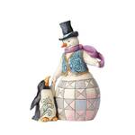 Jim Shore Heartwood Creek - Snowman with Penguin
