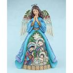 Heartwood Creek Angel Collection - Nativity Angel with Stained Glass Finish - Praise Thee With Joy of Angels