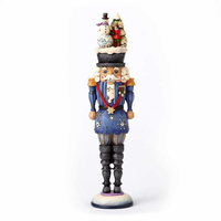 PRE PRODUCTION SAMPLE - Heartwood Creek Classic - Toy Soldier with Snowman Scene Nutcracker