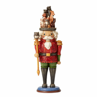 Pre Production Sample - Jim Shore Heartwood Creek - Nutcracker Toy Soldier with Woodland Animals Scene