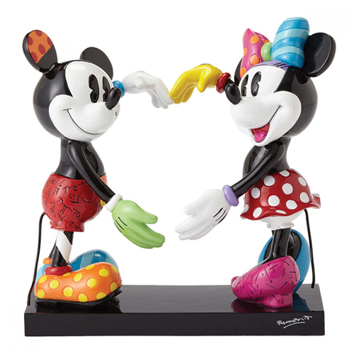 Disney Britto Mickey And Minnie Figurine - Large