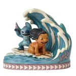 PRE PRODUCTION SAMPLE - Jim Shore Disney Traditions - Lilo & Stitch 15th Anniversary - Catch The Wave