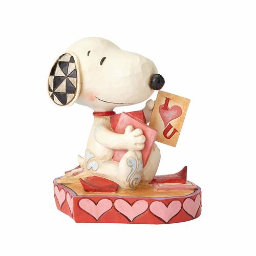 Peanuts By Jim Shore - Snoopy With I Love You Card - Puppy Love