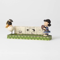 PRE PRODUCTION SAMPLE - Peanuts By Jim Shore - Lucy With Comic Strip