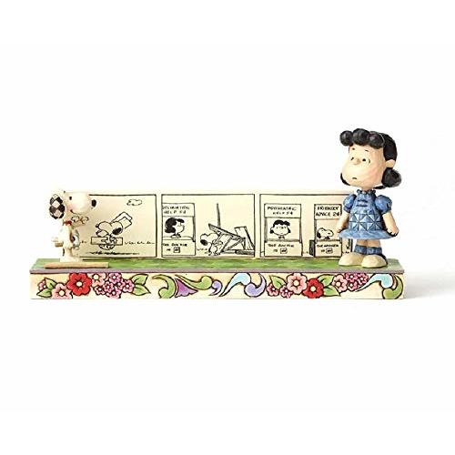 Peanuts By Jim Shore - Snoopy & Lucy Comic Strip - Friendly Competition