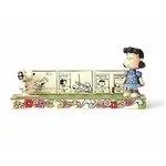 PRE PRODUCTION SAMPLE - Peanuts By Jim Shore Snoopy & Lucy Comic Strip - Friendly Competition