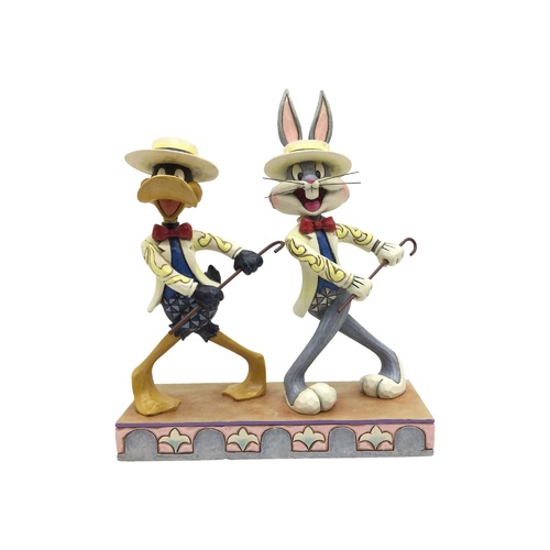 Jim Shore Looney Tunes Collection - Bugs and Daffy Side Show - On With the Show