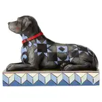 PRE PRODUCTION SAMPLE - Jim Shore Heartwood Creek Dog Collection - Onyx the Black Labrador