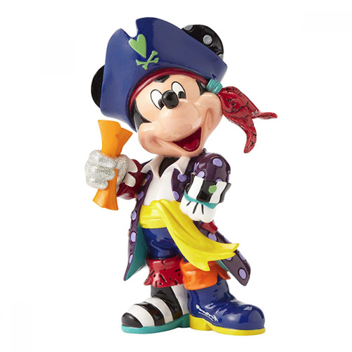 Disney Britto Mickey Mouse Pirate Figurine Large