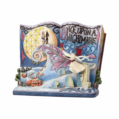 VAULTED Jim Shore Disney Traditions Nightmare Before Christmas Storybook Figurine - Once Upon A Nightmare