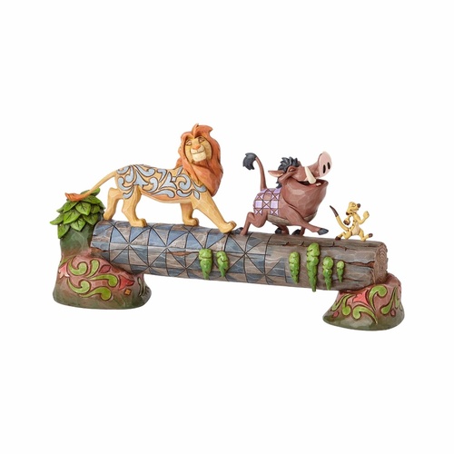 Jim Shore Disney Traditions - The Lion King Simba Timon & Pumbaa - Carefree Camaraderie