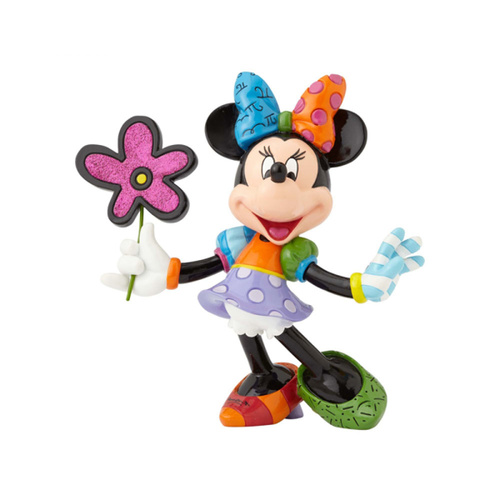 Disney Britto Minnie Mouse with flower Figurine Large