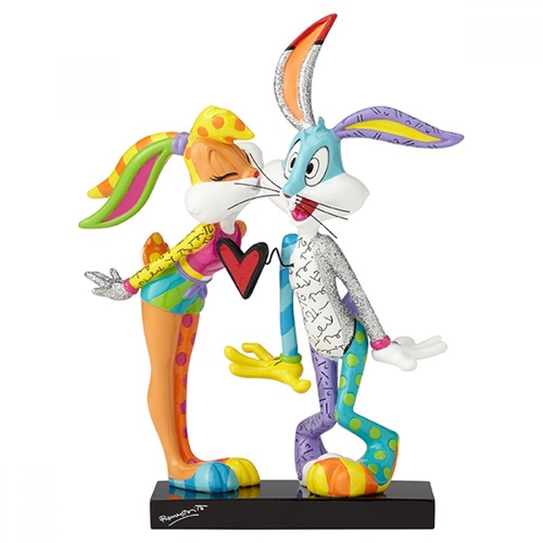 Looney Tunes By Britto - Lola Bunny & Bugs Bunny Kissing Figurine